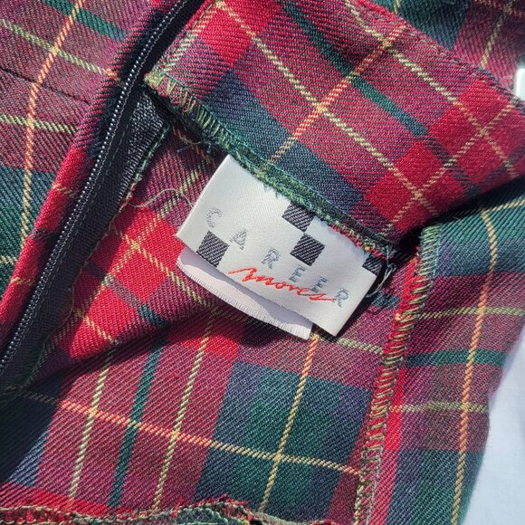 Autumn Plaid mini skirt - 90s size fits small - 36-37 hips - Picture 2 of 4